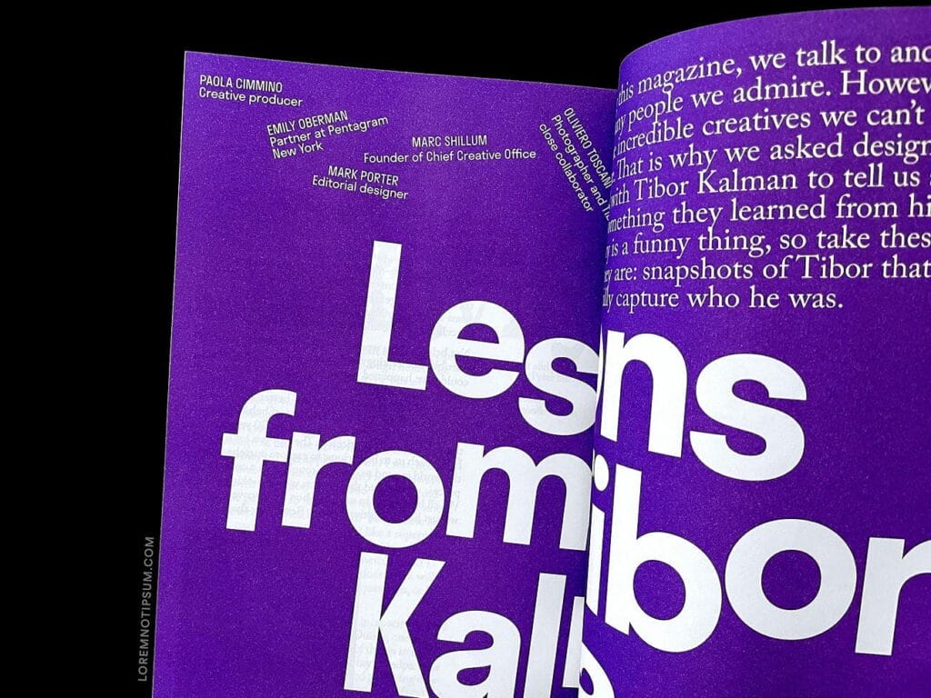 Backstage Talks Magazine Issue 6 – loremnotipsum.com