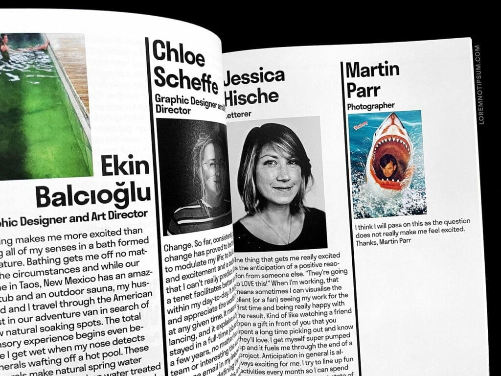 Backstage Talks Magazine Issue 6 – loremnotipsum.com