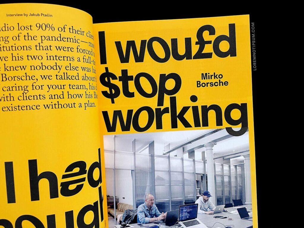 Backstage Talks Magazine Issue 6 – loremnotipsum.com