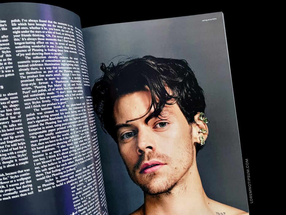 Dazed Magazine Winter 2021 featuring Harry Styles – loremnotipsum.com