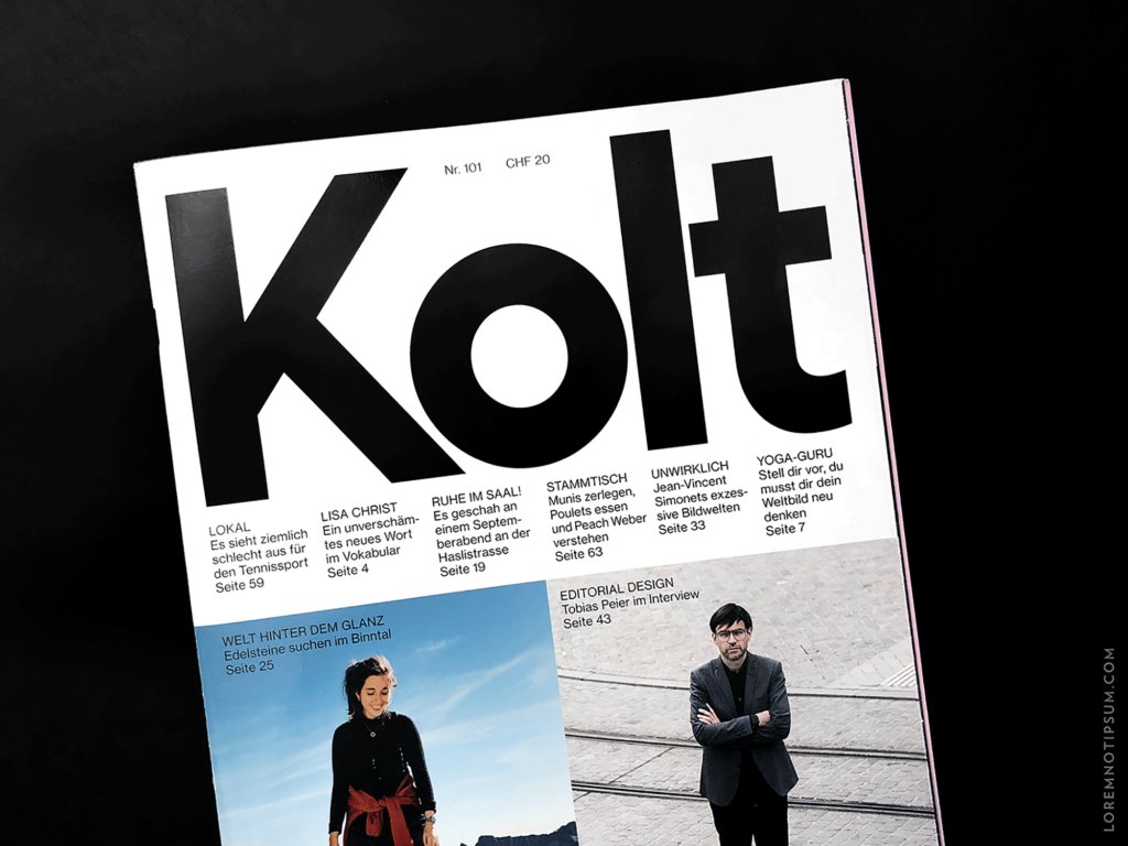 Kolt Magazin Nr. 101 – loremnotipsum.com