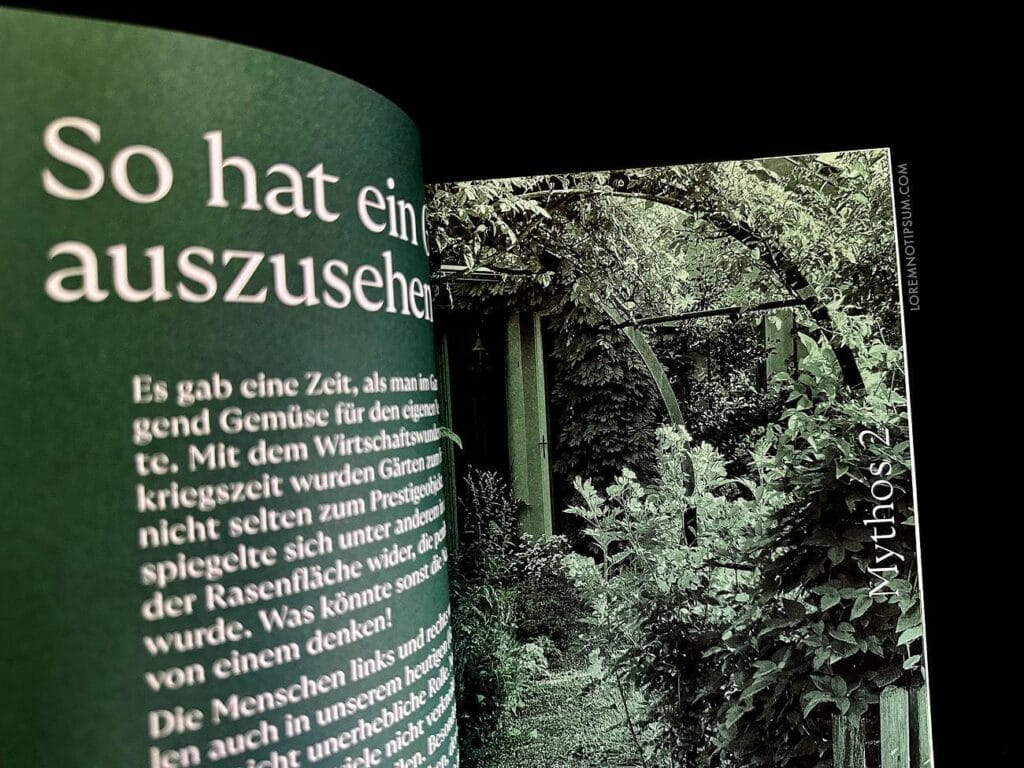 Gartenmythen Bookazine – loremnotipsum.com