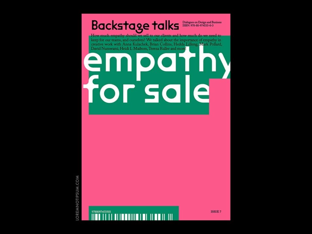 Backstage Talks Issue 7 – loremnotipsum.com