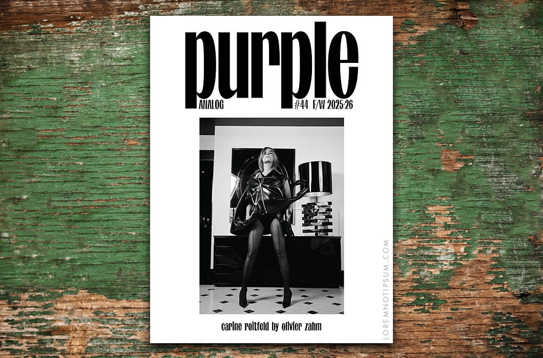 PURPLE FASHION magazine supreme レディ PURPLE FASHION MAGAZINE-ISSUE #44 - ANALOG - F/W 2025 -26